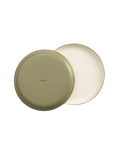 Barebones Enamel 2-Tone Deep Plate Set ~ Olive Drab