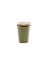 Barebones Enamel 2-Tone Tall Cup Set ~ Olive Drab